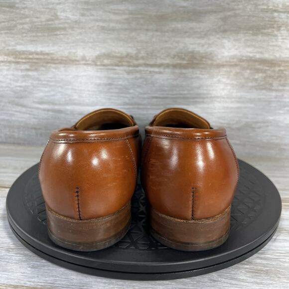 Footjoy Men’s Classic Brown Leather Slip On Horse Bit Loafers Size 8 EEE USA - Picture 4 of 9